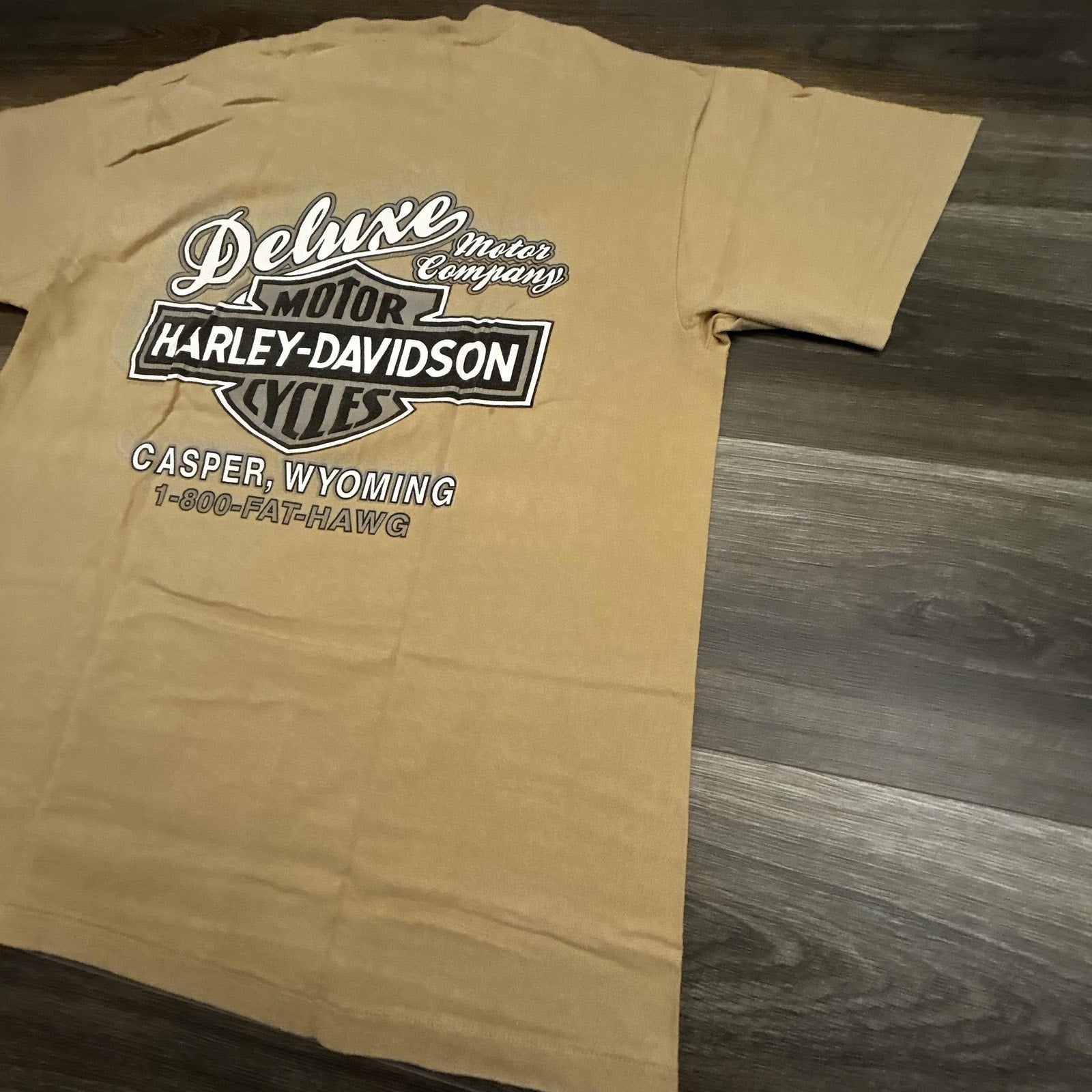 Vintage 90s Harley Davidson Shirt Mens Large Brown Single Stitch 1997 Made USA