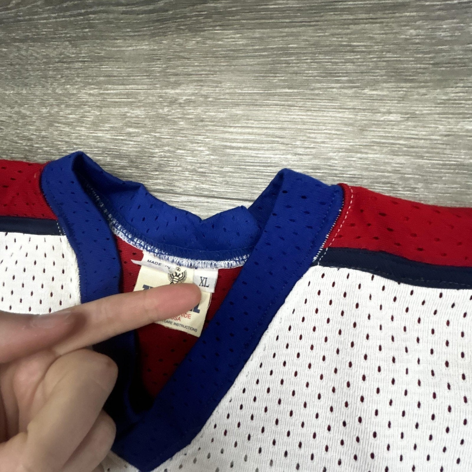 Vintage CSKA Moscow Hockey Jersey Mens XL White Soviet Union Hammer Sickle USA
