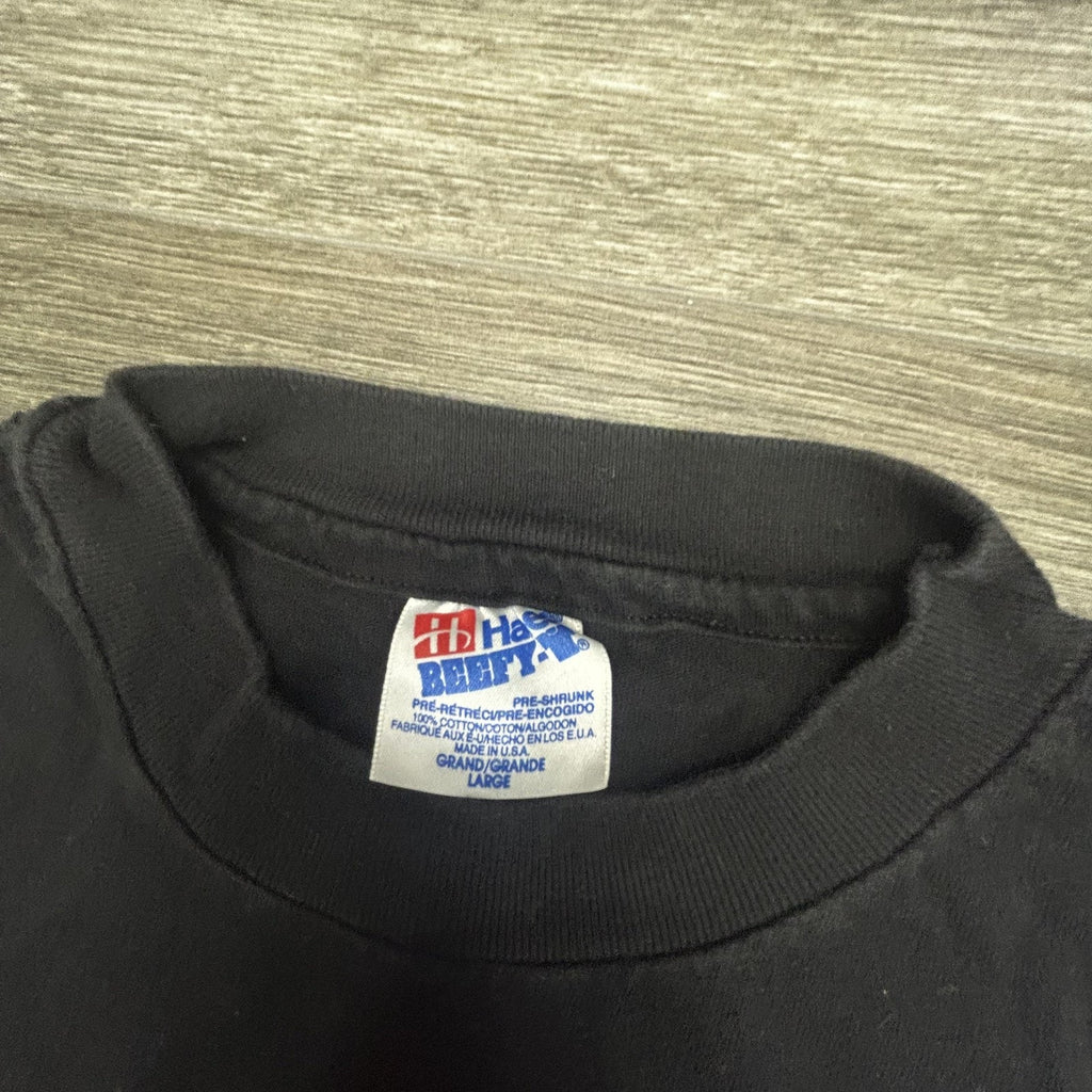 Vintage Easyriders Shirt Mens Large Black Faded Single Stitch Biker 90s USA 1994