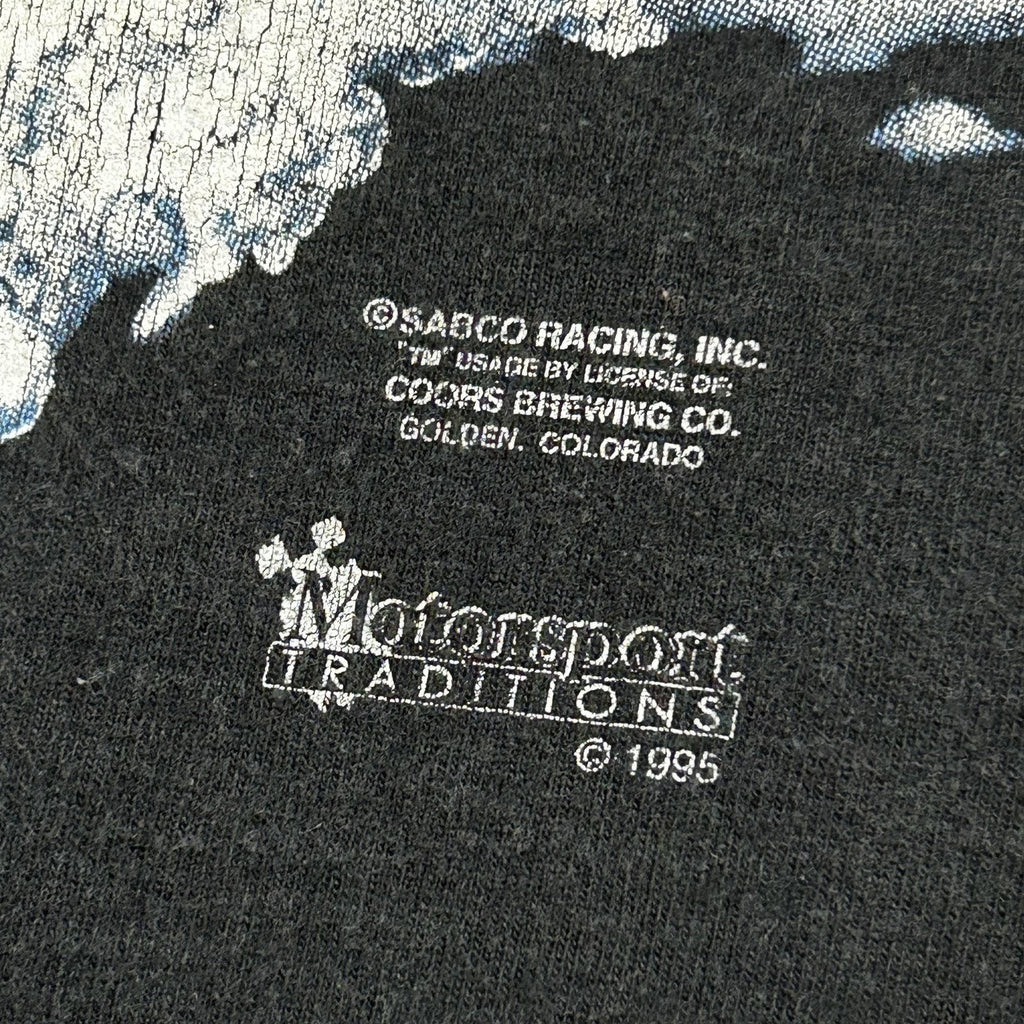 Vintage NASCAR Shirt Mens Large Black Coors Light Kyle Petty Racing 1995 USA
