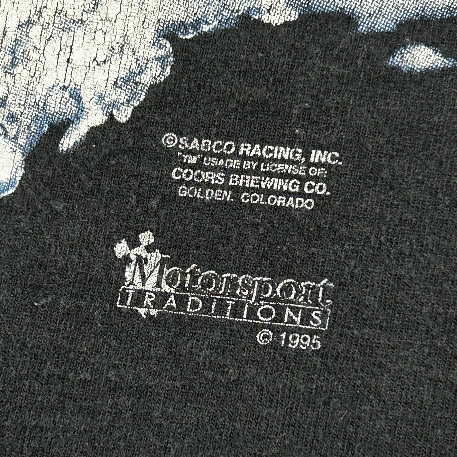 Vintage NASCAR Shirt Mens Large Black Coors Light Kyle Petty Racing 1995 USA