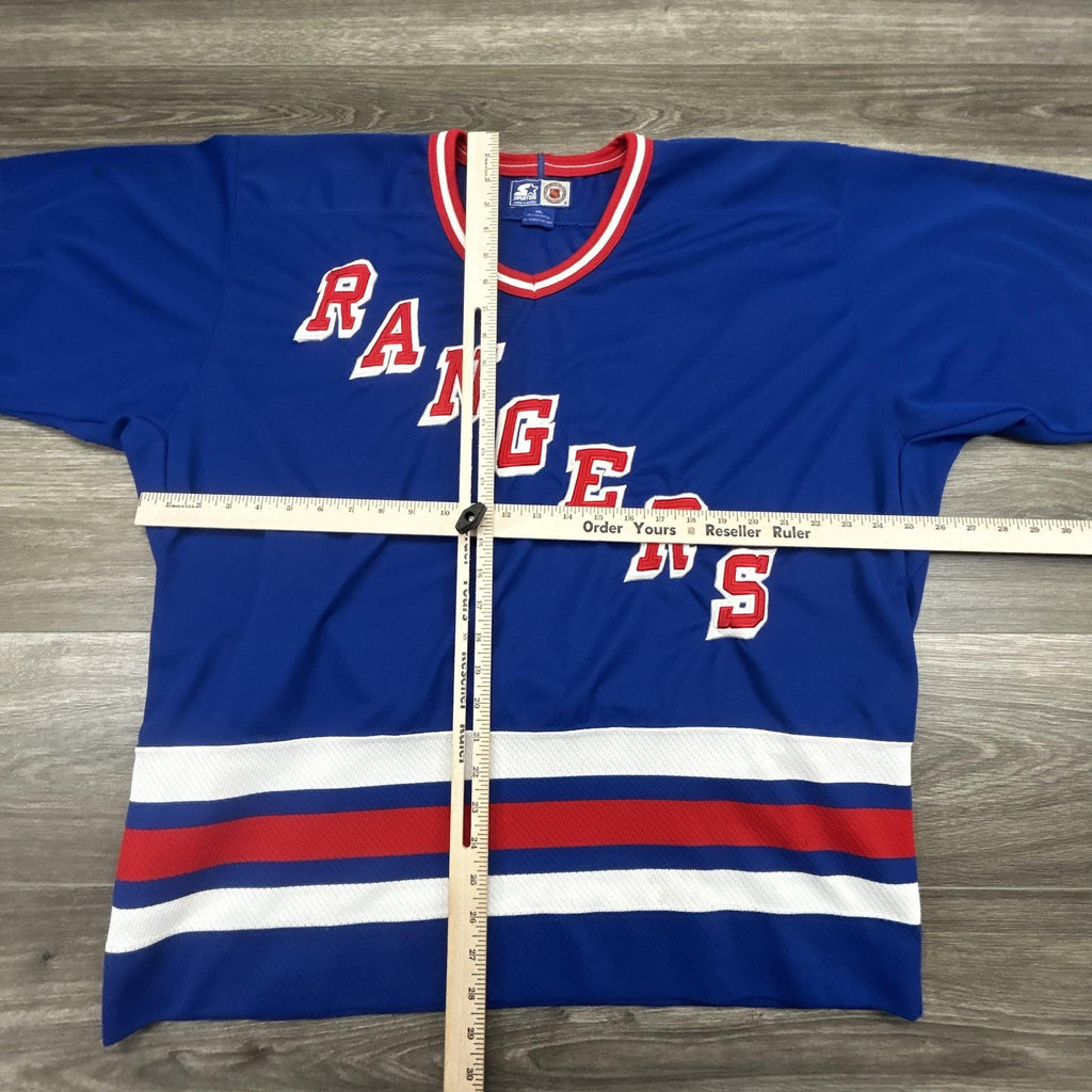 Vintage New York Rangers Jersey Mens XL Blue NHL Hockey Starter 90s Authentic