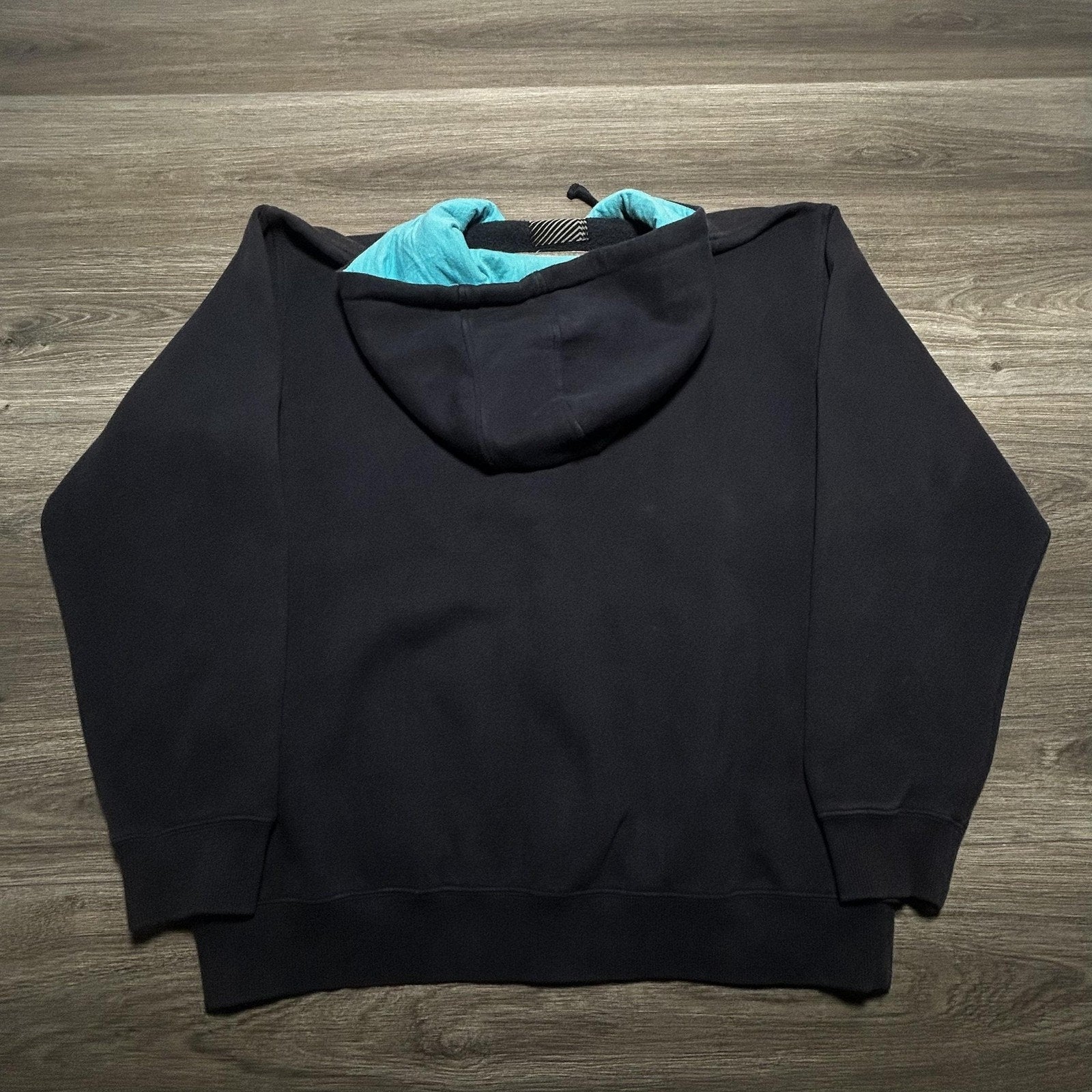 Vintage Oakley Software Hoodie Mens Large Blue Full Zip Tech Gorp RARE Y2K