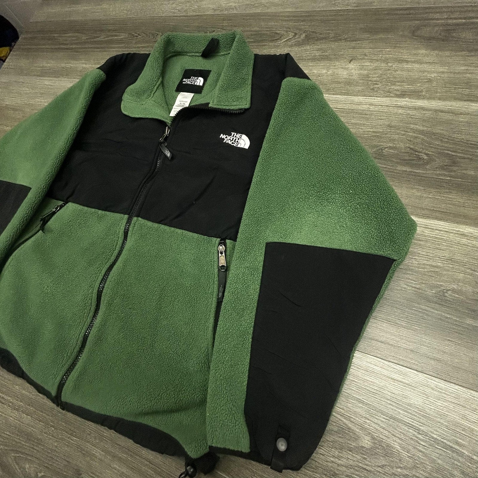 Vintage North Face Retro Denali Fleece Jacket Youth XL Green Gorp Hiking 90s