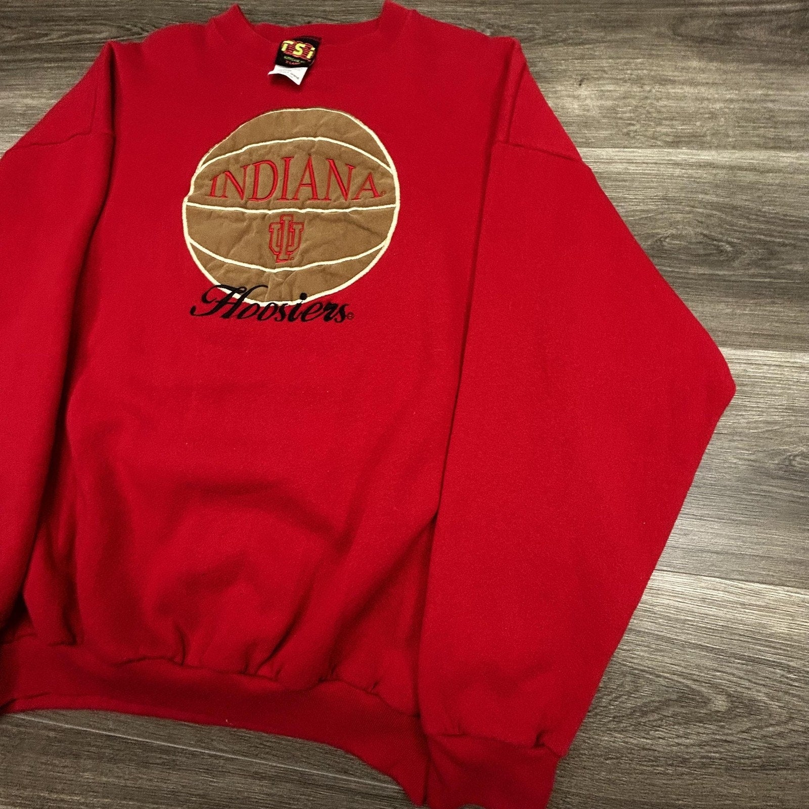Vintage Indiana Hoosiers Sweatshirt Mens XL Red Basketball Crewneck 90s USA