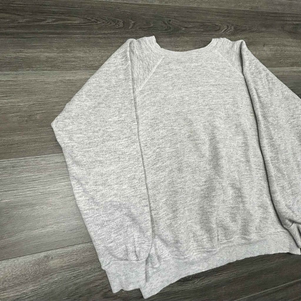 Vintage Champion Blue Bar Sweatshirt Mens Medium Gray Berlin Fire Dept Bear 70s