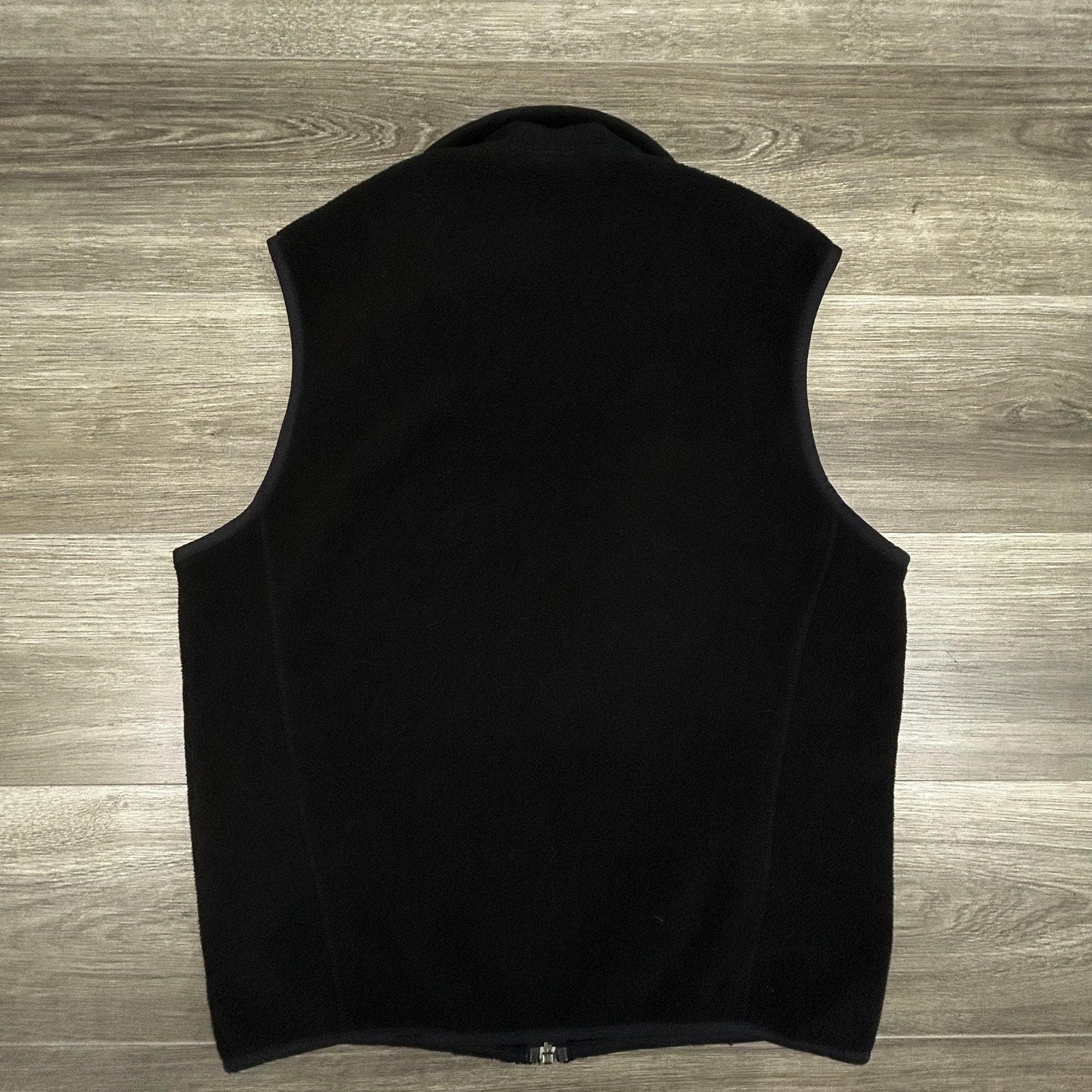 Vintage Patagonia Synchilla Fleece Vest Mens Medium Black Full Zip Gorp 90s USA