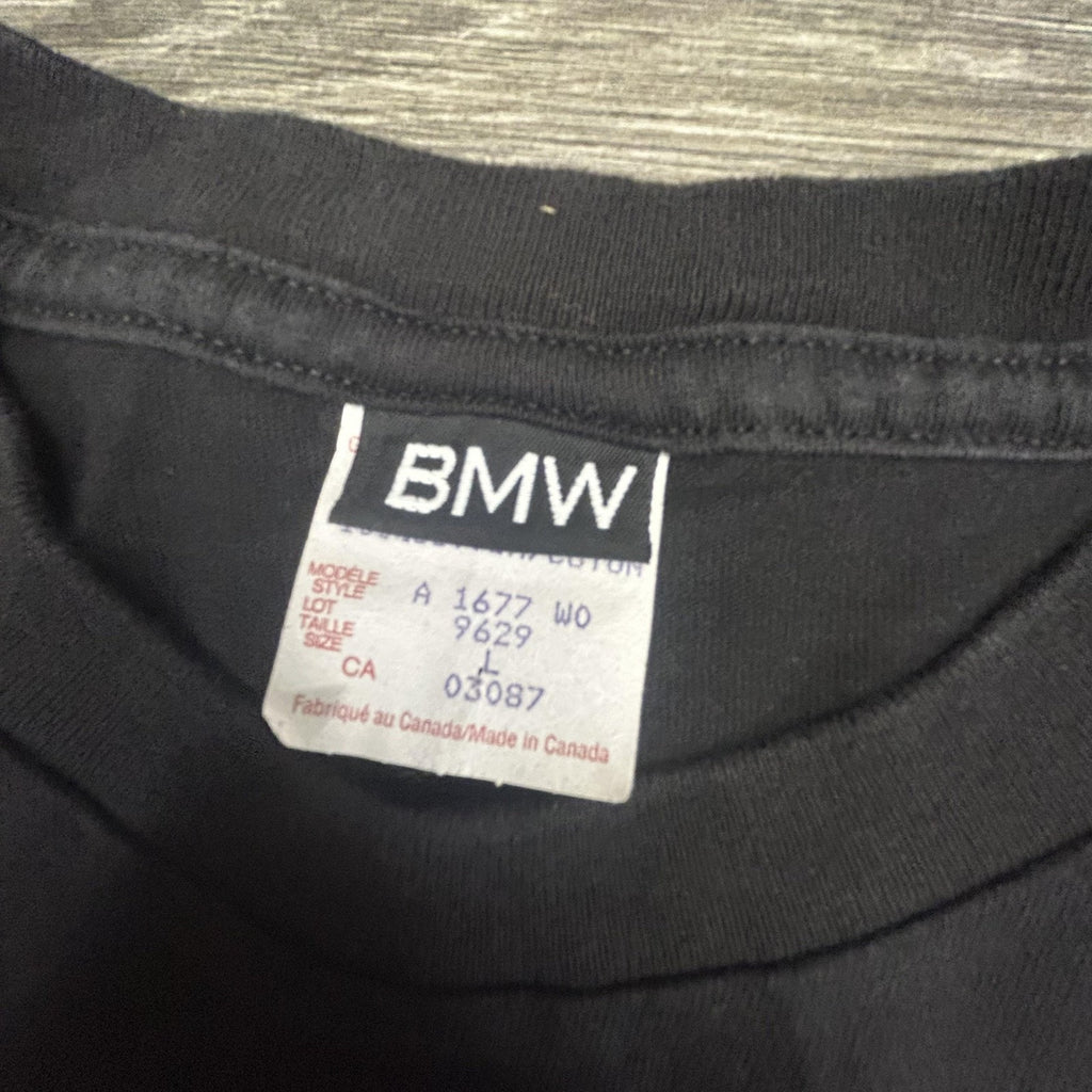 Vintage BMW Motorcycle Guggenheim Museum Shirt Mens Large Black Neon 90s Canada