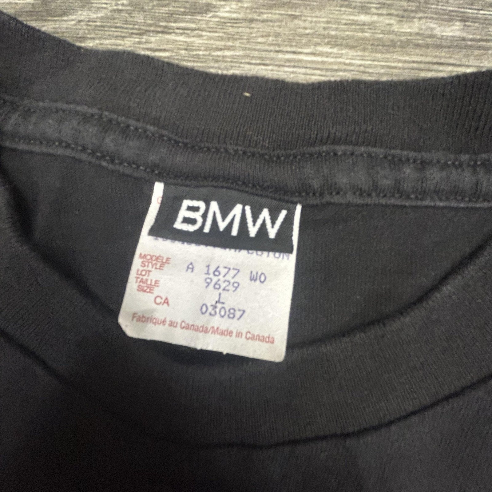 Vintage BMW Motorcycle Guggenheim Museum Shirt Mens Large Black Neon 90s Canada