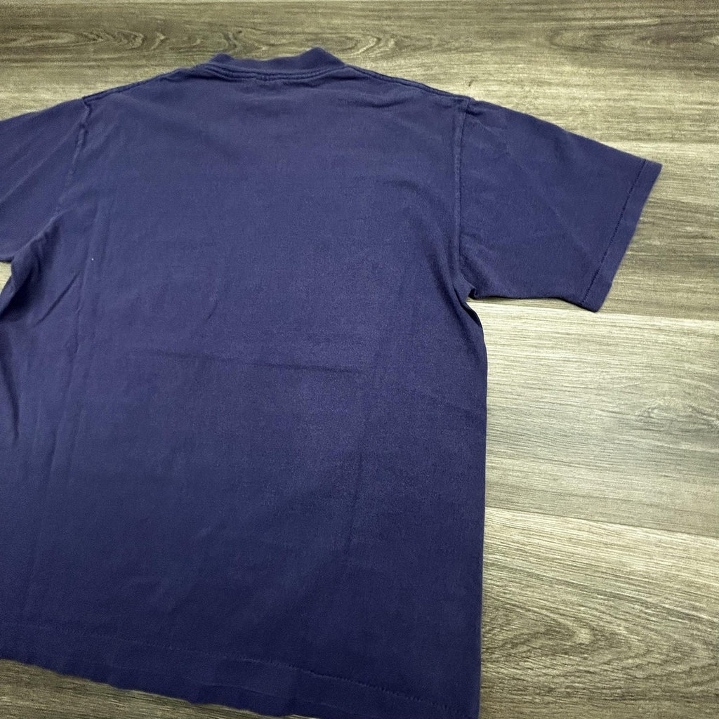 Vintage New York Giants Shirt Mens Large Blue NFL Football Single Stitch USA 90s
