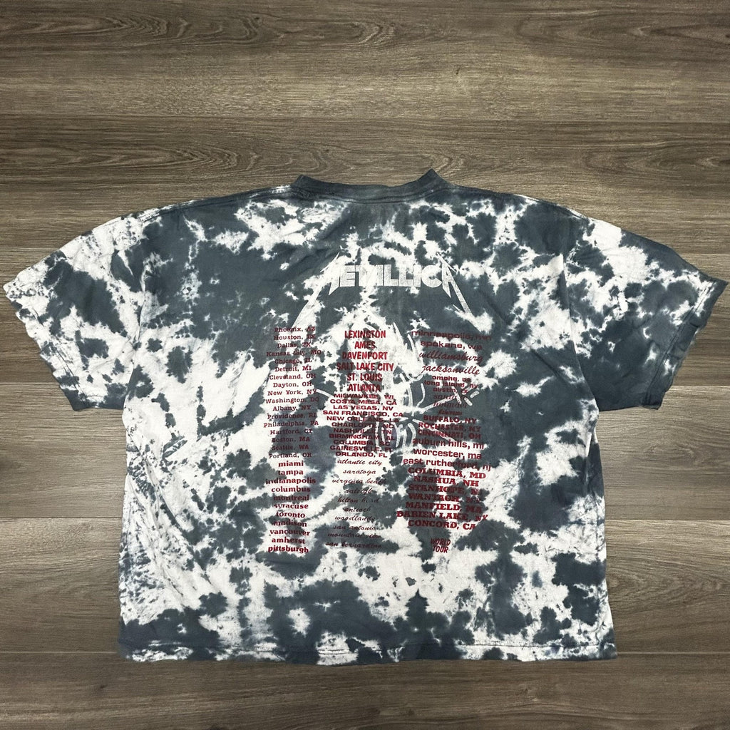 Vintage Metallica Shirt Mens XL Binge & Purge Tie Dye Live Tour Graphic 1994 90s