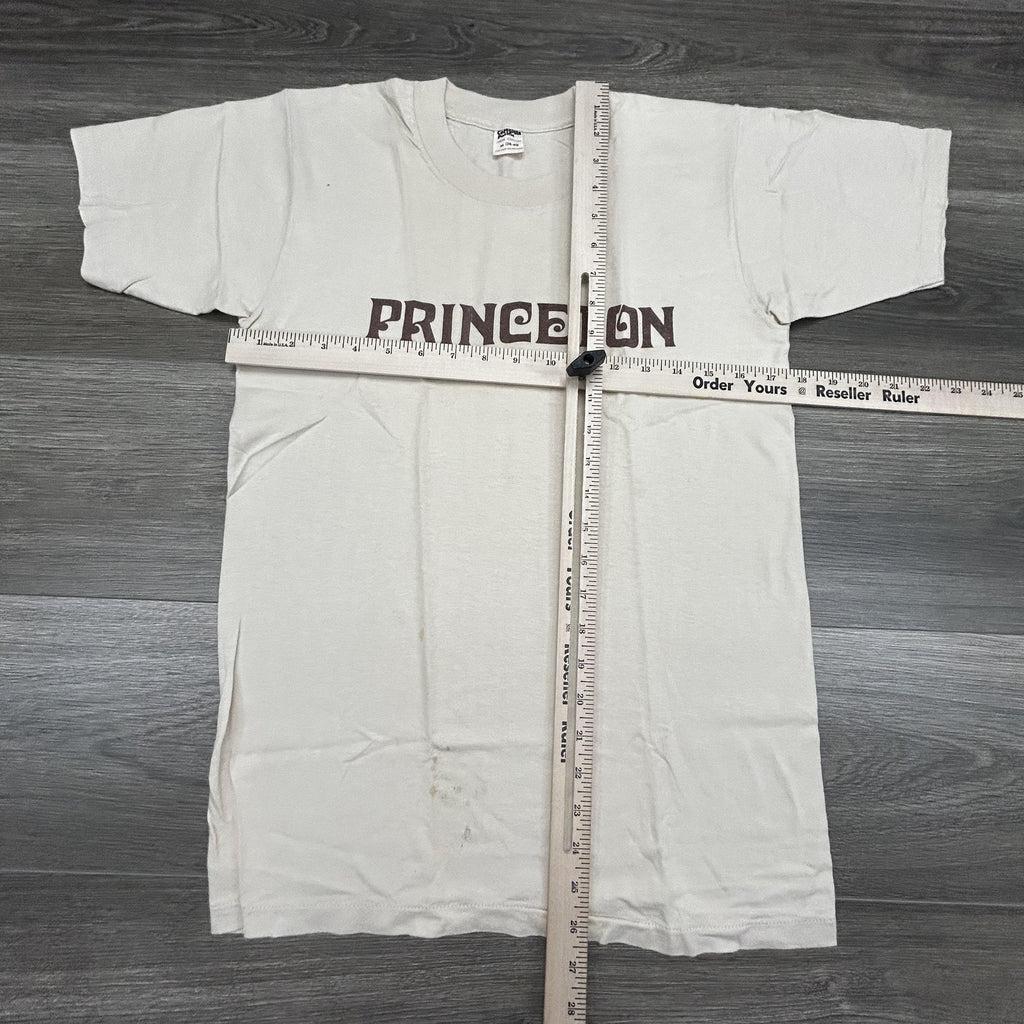 True Vintage 70s Princeton Shirt Mens Medium Beige Ivy Single Stitch Made in USA