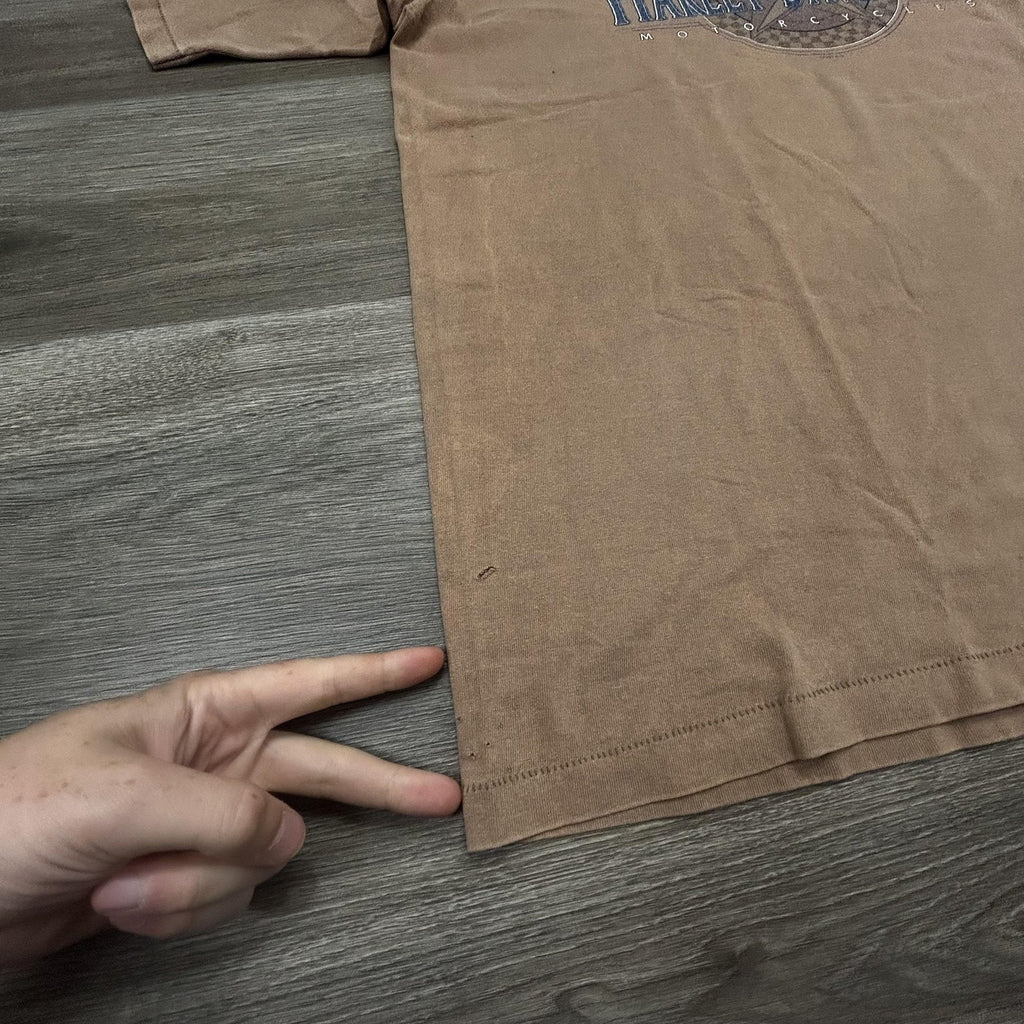 Vintage 90s Harley Davidson Shirt Mens XL Brown Single Stitch 1997 Made in USA