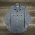 Vintage 70s Levis Denim Shirt Mens Medium Orange Tab Chambray Western Cowboy USA