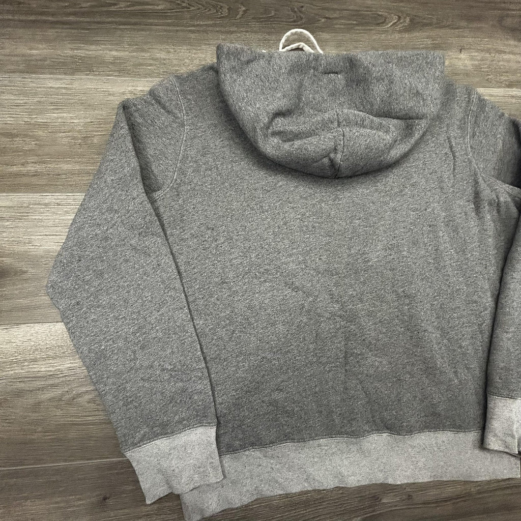 Polo Ralph Lauren Hoodie Mens Large Gray New York NY 1967 Graphic Logo Two Tone