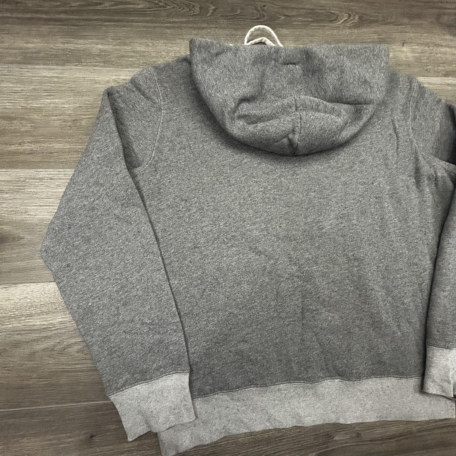 Polo Ralph Lauren Hoodie Mens Large Gray New York NY 1967 Graphic Logo Two Tone