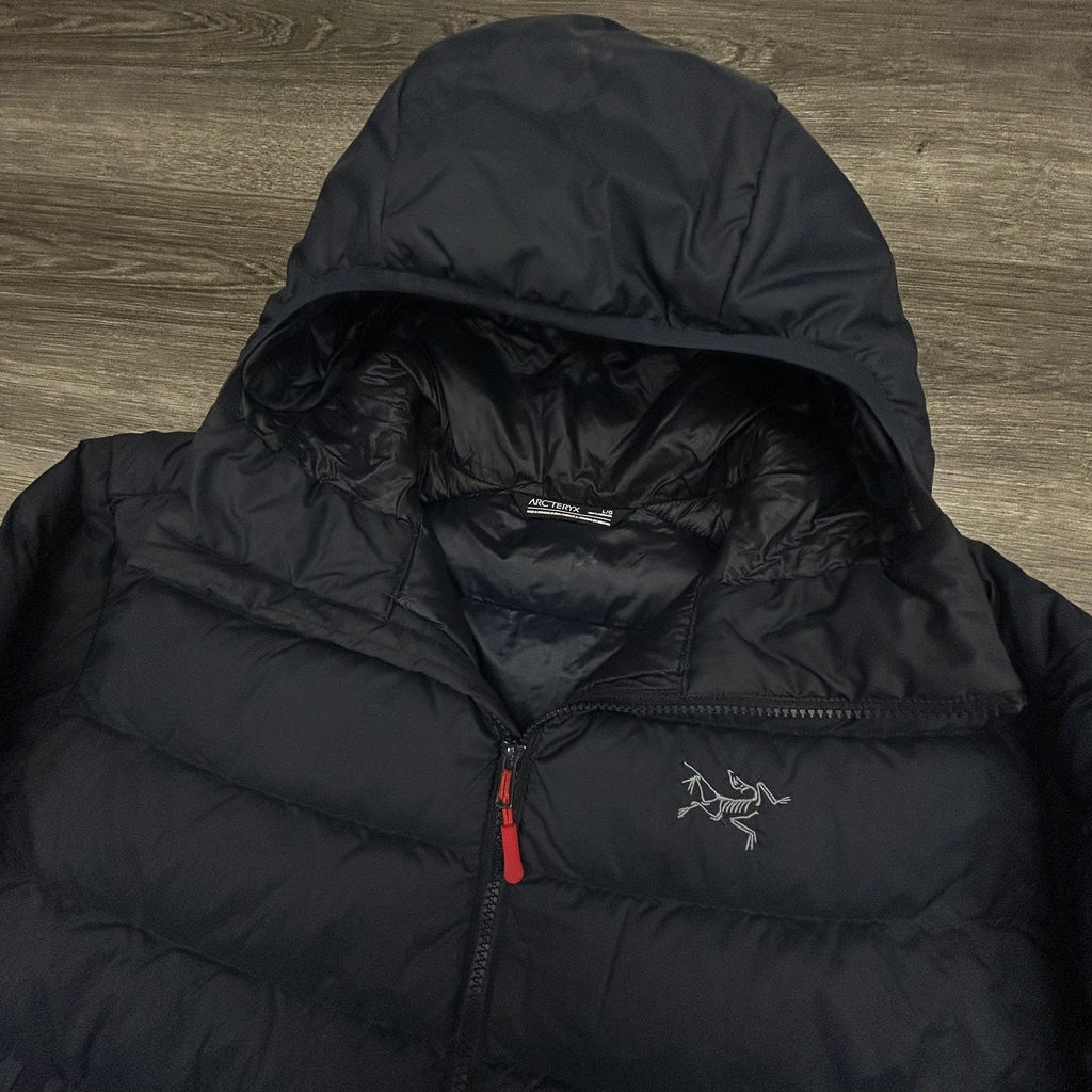 Arc'teryx Thorium AR Hoody Jacket Mens Large Black Down Hooded Full Zip Warm