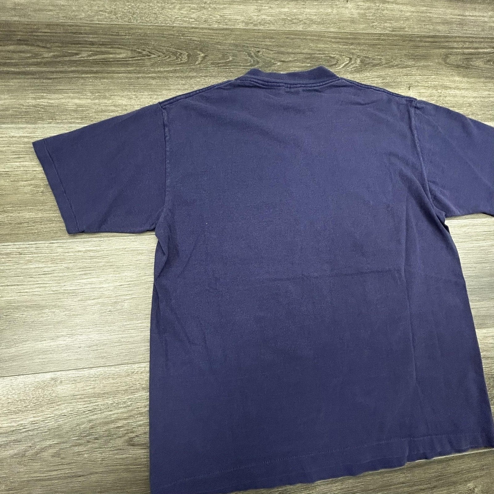 Vintage New York Giants Shirt Mens Large Blue NFL Football Single Stitch USA 90s