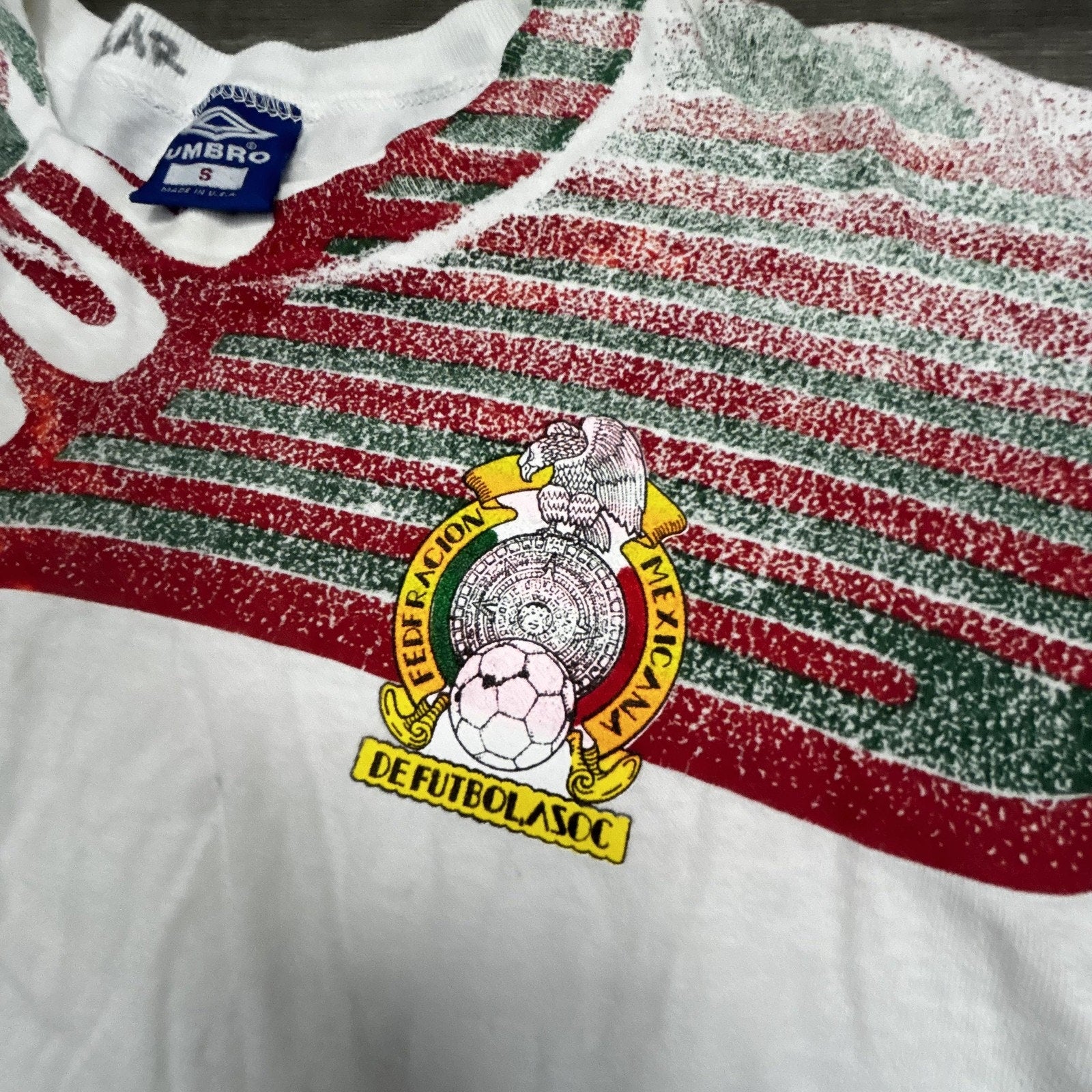 Vintage 1994 Mexico World Cup Jersey Shirt Mens Small Away Umbro 90s USA RARE