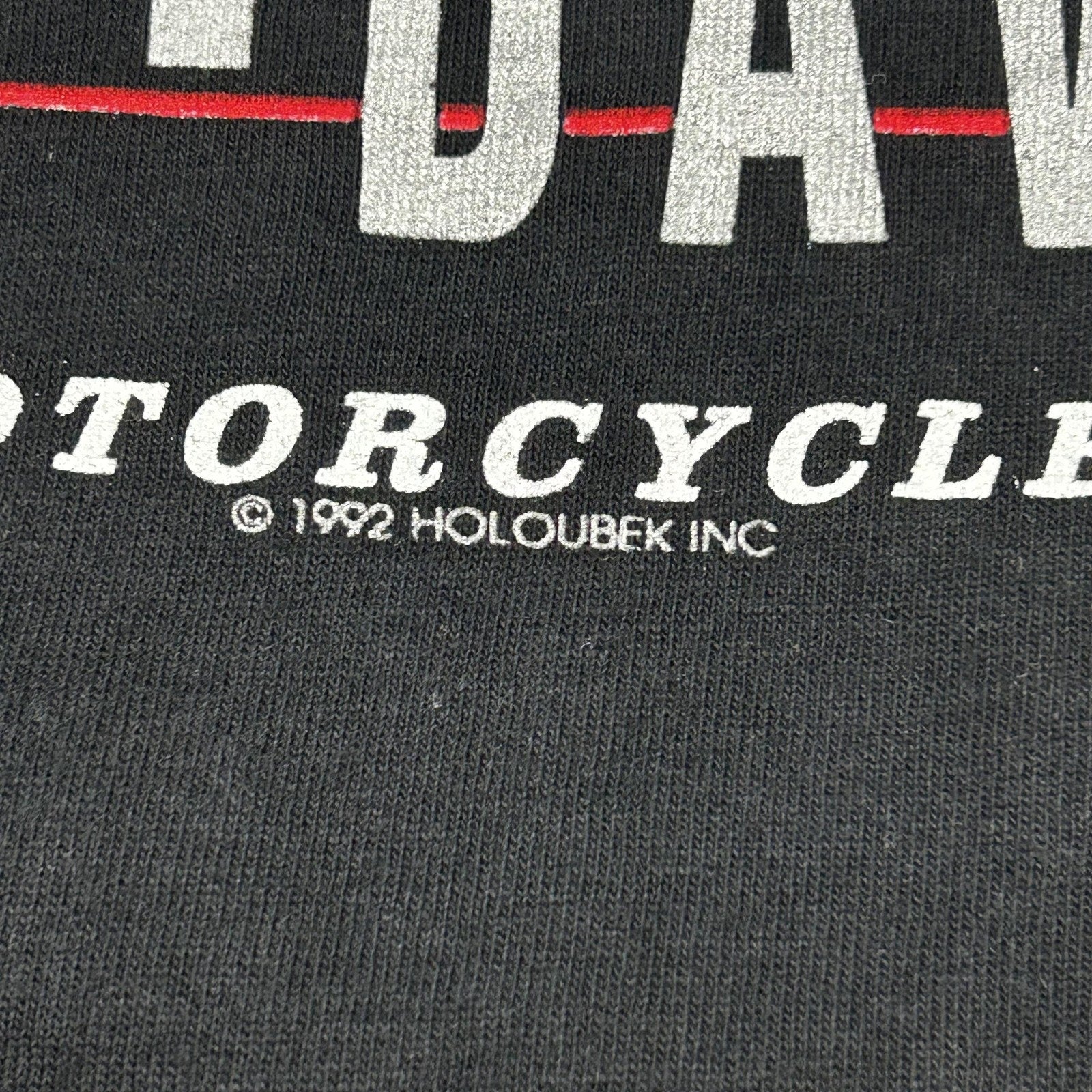 Vintage Harley Davidson Shirt Mens Large Black Black Hills Single Stitch 90s USA