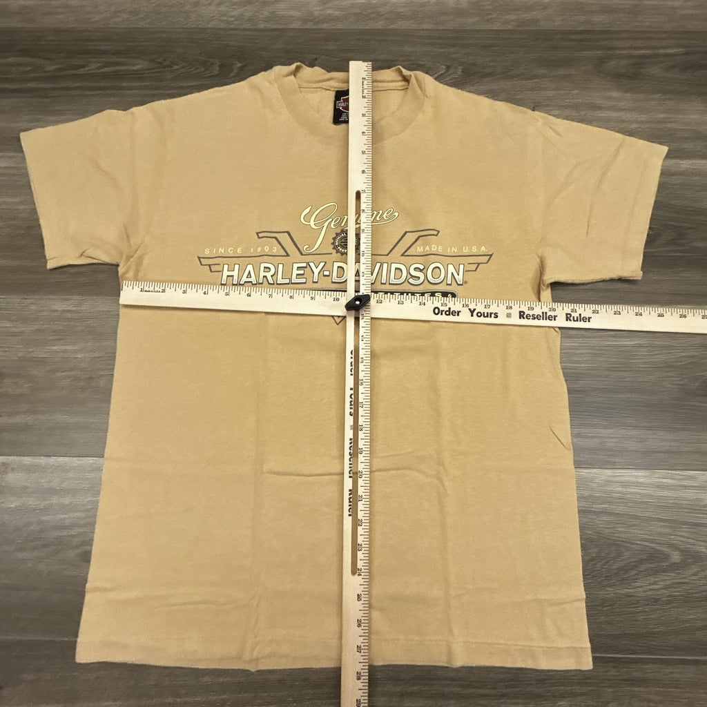 Vintage 90s Harley Davidson Shirt Mens Large Brown Single Stitch 1997 Made USA
