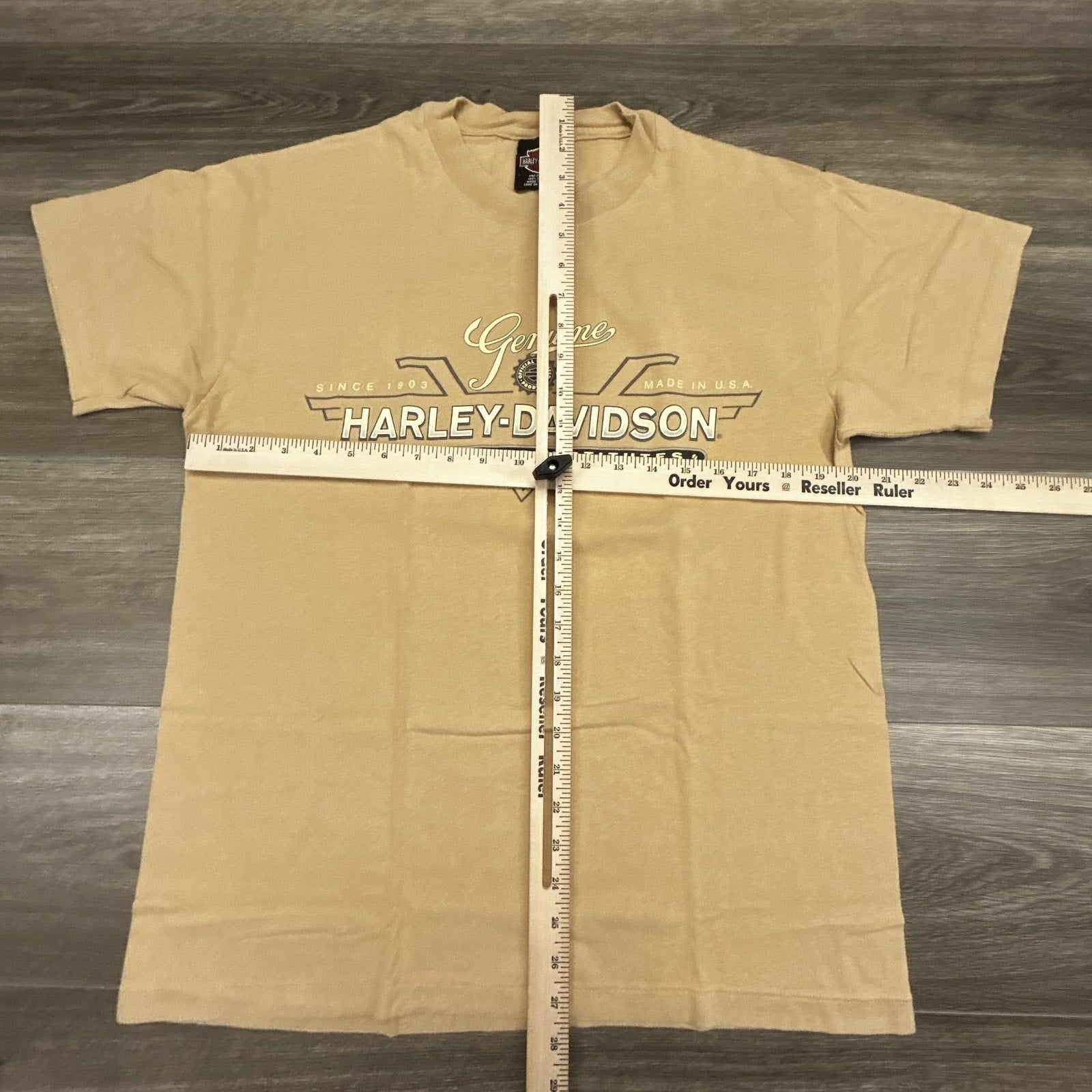 Vintage 90s Harley Davidson Shirt Mens Large Brown Single Stitch 1997 Made USA