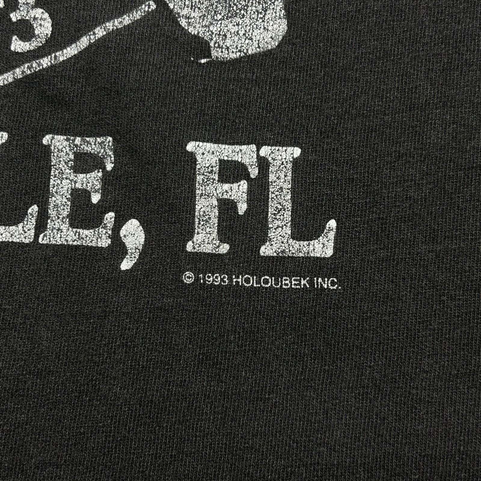 Vintage Harley Davidson Shirt Womens Large Black V-Neck Native 1993 Holoubek USA