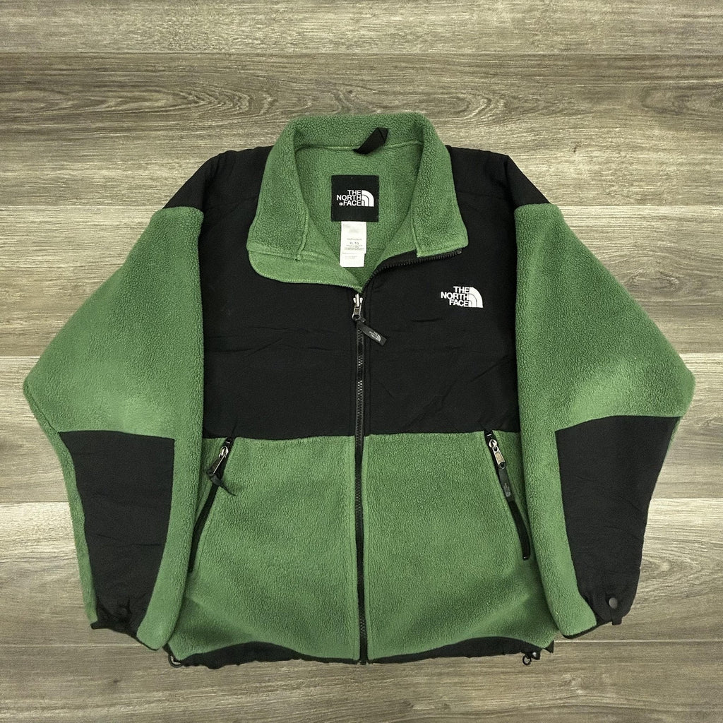 Vintage North Face Retro Denali Fleece Jacket Youth XL Green Gorp Hiking 90s