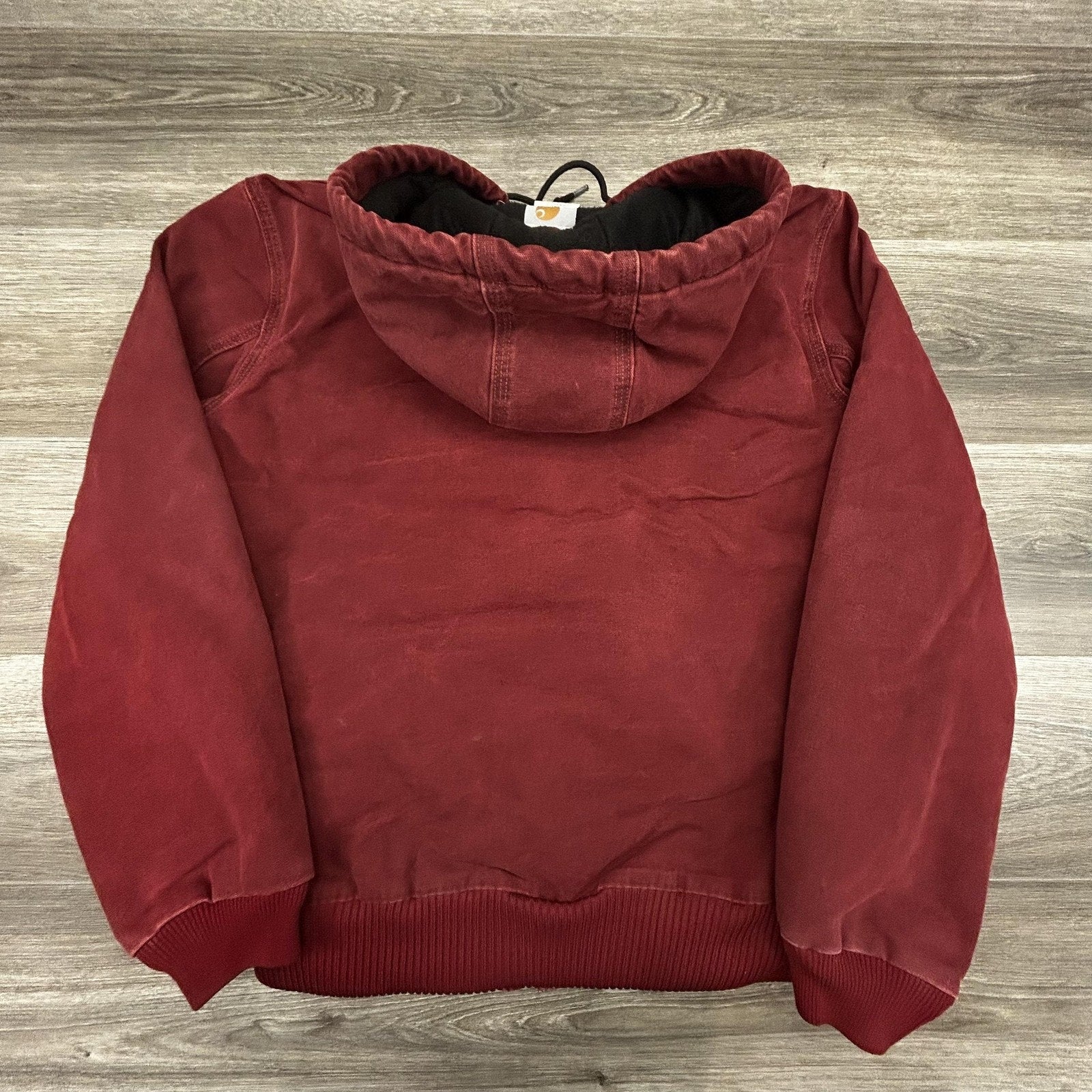 Vintage Carhartt Jacket Mens Medium Tall Red Canvas J130 CRI Crimson 90s USA