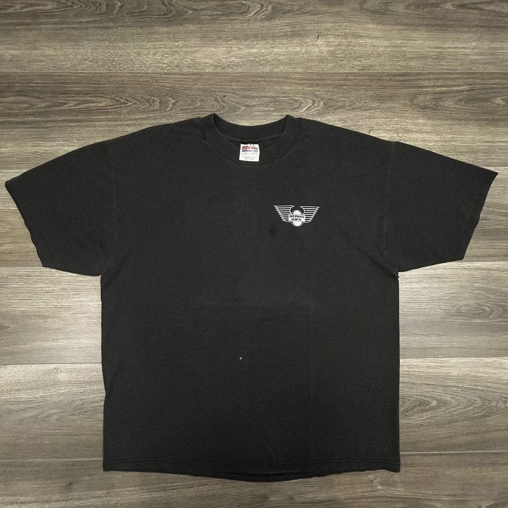 Vintage Motorcycle Shirt Mens Extra Large Black Faded Harley Single Stitch 90s