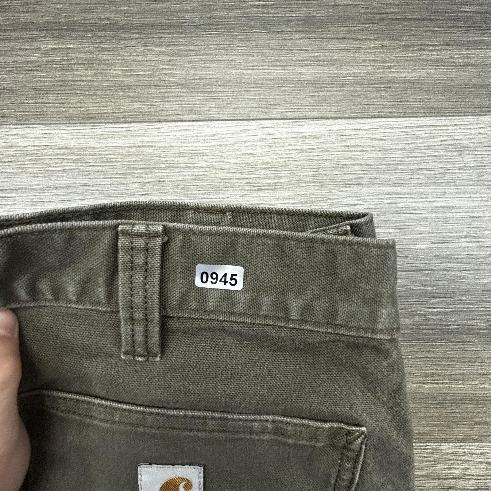 Carhartt Carpenter Pants Mens 32x30 Green Brown Rugged Flex Relaxed Fit BN3279