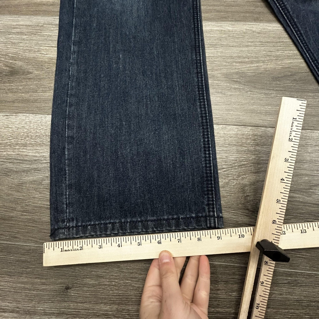 Coogi Jeans Mens 36x32 Dark Blue Wash Relaxed Straight Leg Embroidered Denim Y2K