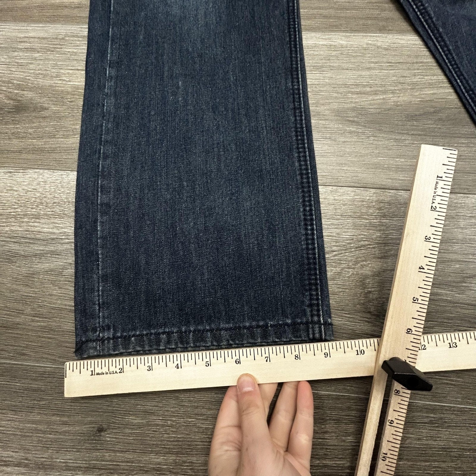 Coogi Jeans Mens 36x32 Dark Blue Wash Relaxed Straight Leg Embroidered Denim Y2K