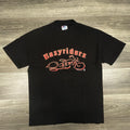 Vintage Easyriders Shirt Mens Large Black Faded Single Stitch Biker 90s USA 1994