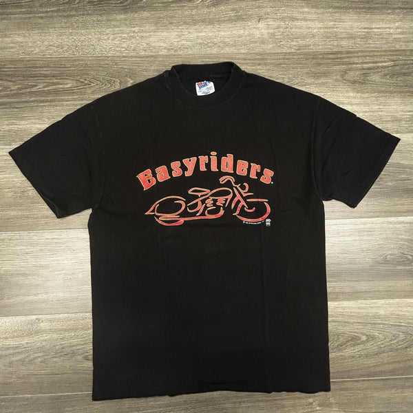 Vintage Easyriders Shirt Mens Large Black Faded Single Stitch Biker 90s USA 1994