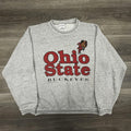 Vintage Ohio State Buckeyes Sweatshirt Mens Large Gray Brutus Football USA 90s