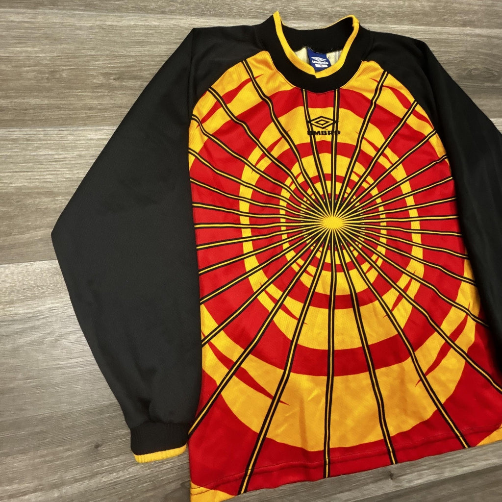 Vintage Umbro Soccer Goalkeeper Jersey Shirt Mens Small Target Bullseye 90s USA