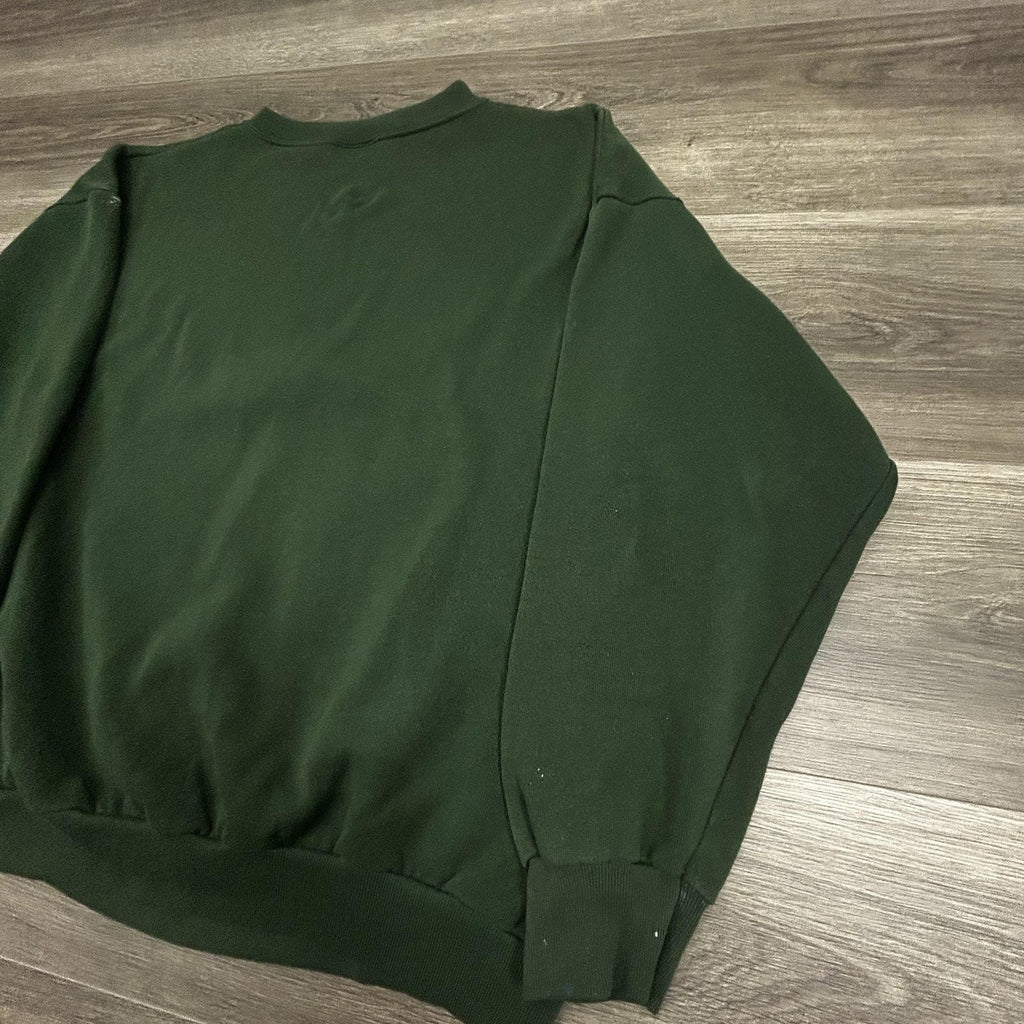 Vintage Harley-Davidson Sweatshirt Mens XL Green Motorcycle Country 90s Made USA
