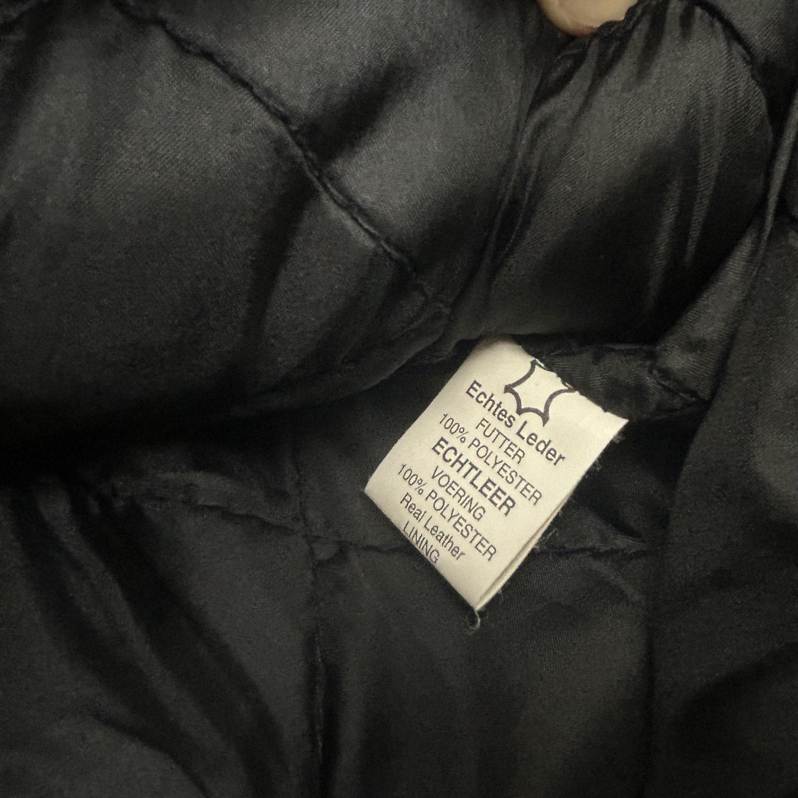 Vintage Pro-Rider Leather Motorcycle Jacket Mens 38 Black Belted Biker Punk 90s