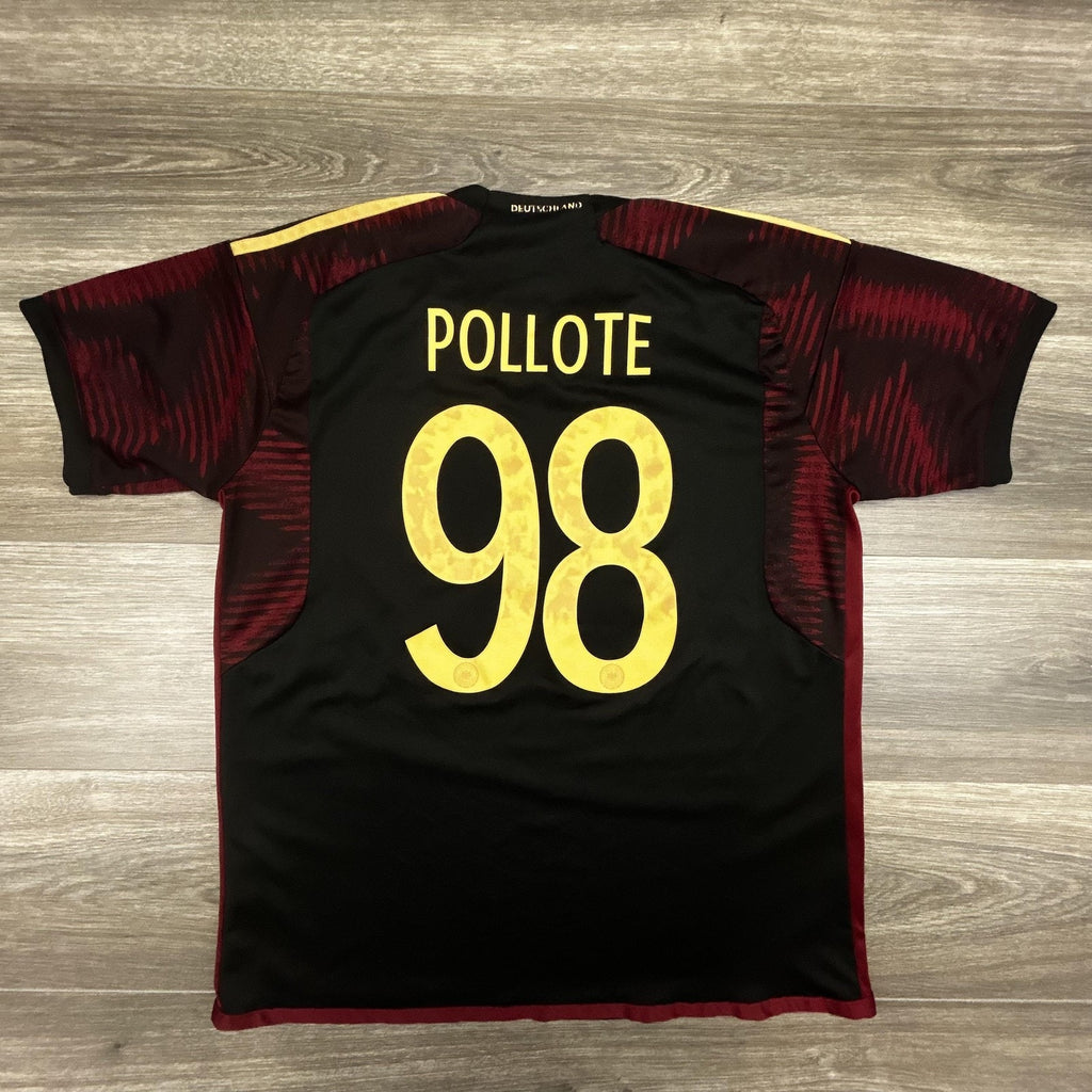 Germany National Team Jersey Mens Large Black Away Soccer Adidas 2022 Authentic