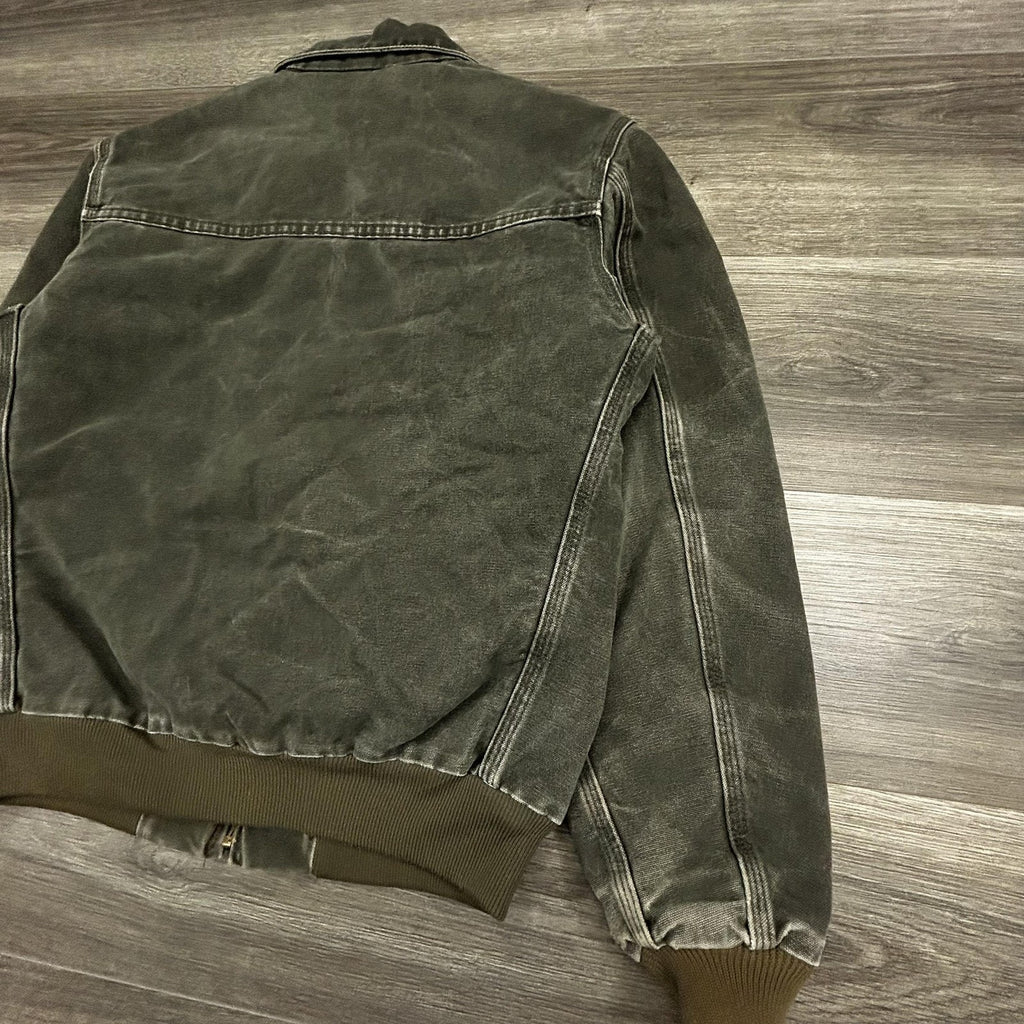 Vintage Carhartt Santa Fe Jacket Mens Medium (Yth XL) Green J14 MOS Moss 90s