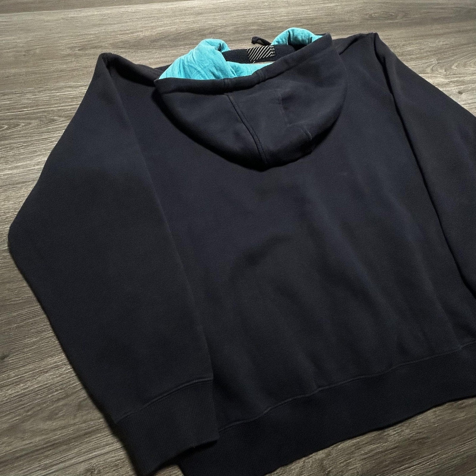 Vintage Oakley Software Hoodie Mens Large Blue Full Zip Tech Gorp RARE Y2K