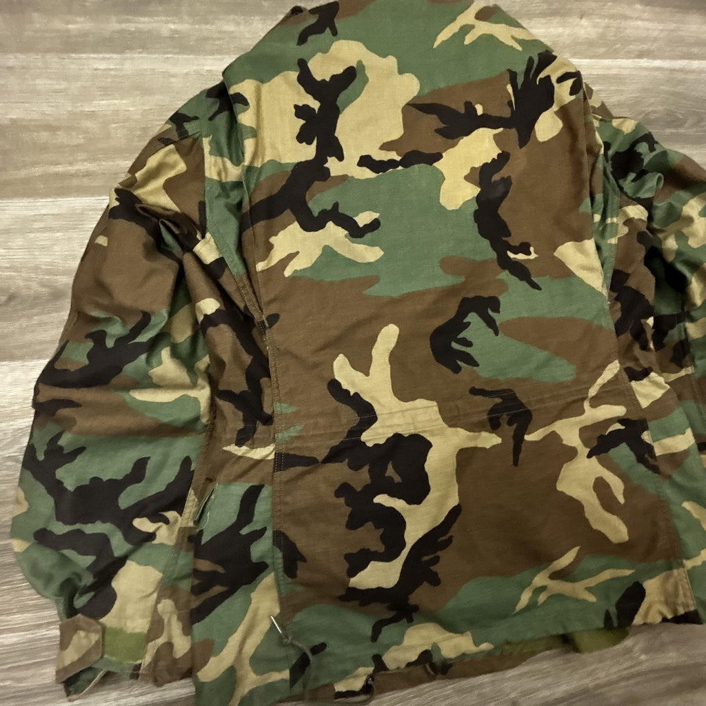 Vintage US Military M65 Field Jacket Mens Medium Long Camo Coat Cold Weather 90s