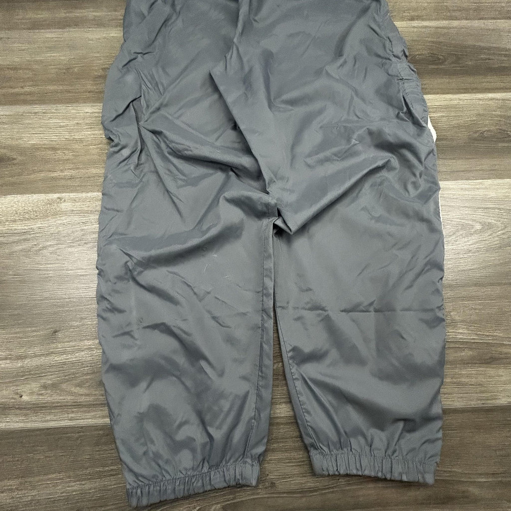 Vintage Nike Track Pants Mens XXL Gray Tearaway Side Stripe Lined Basketball 90s