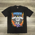 Vintage Harley Davidson Sturgis Shirt Mens Large Black Flames Single Stitch 90s