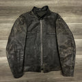True Vintage 50s Brooks Motorcycle Leather Jacket Large Talon Zipper Biker Cafe