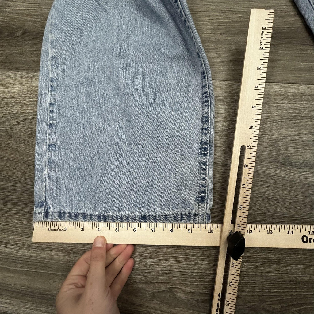 Vintage Lee Pipes Jeans Mens 28x29 Light Wash Wide Leg Baggy Rave JNCO Y2K