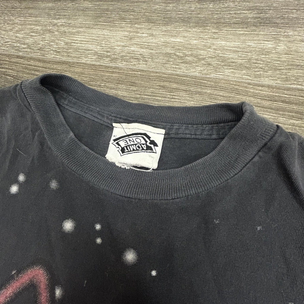 Vintage Pinky And The Brain Shirt Mens XL Black DNA Space AOP 1996 Made USA RARE