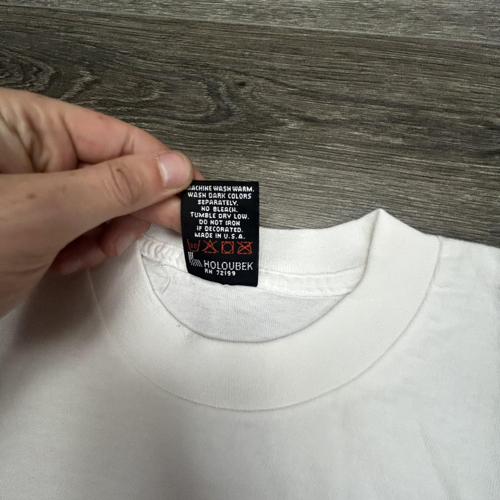Vintage Harley Davidson Shirt Mens Large White Washington DC 1995 90s USA Biker