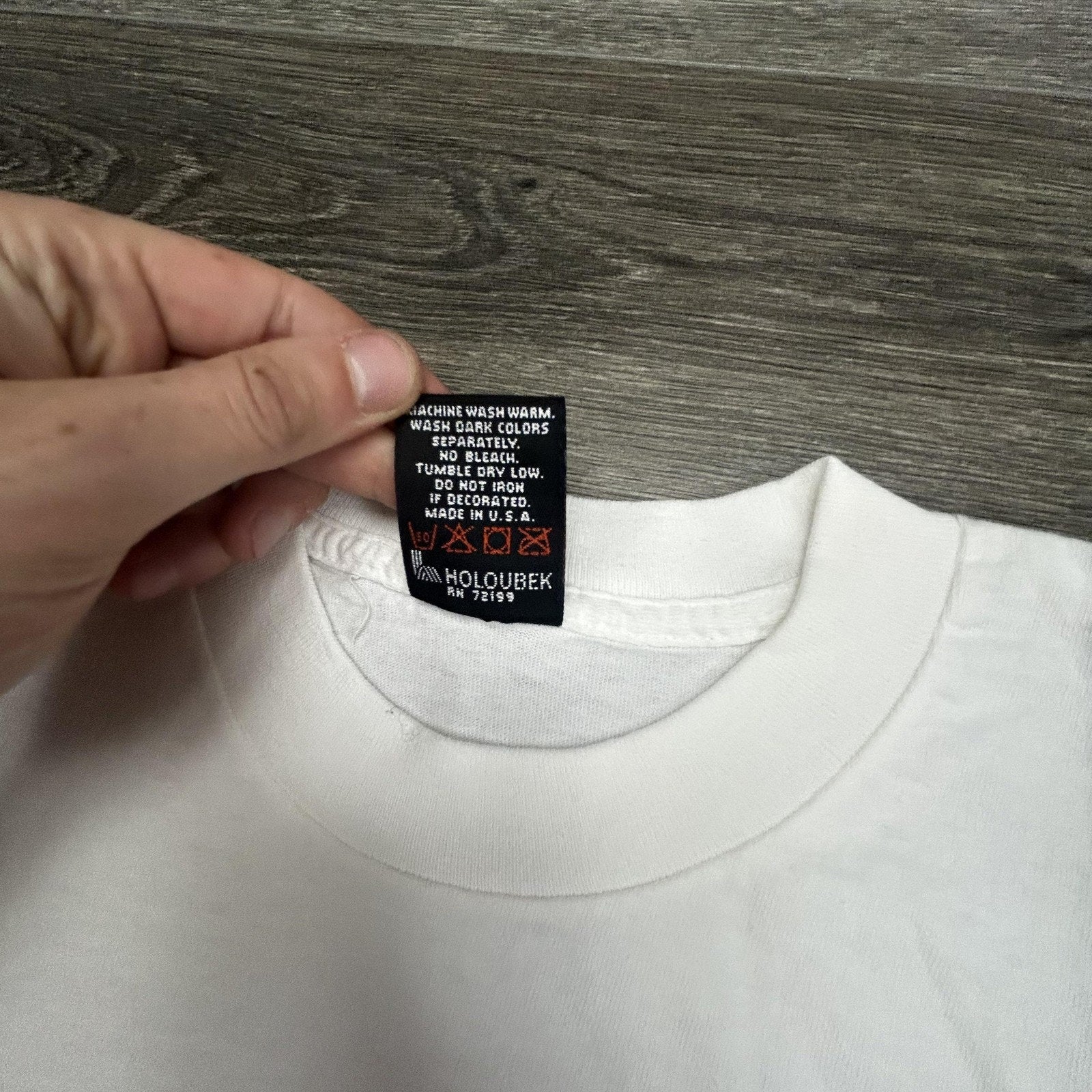 Vintage Harley Davidson Shirt Mens Large White Washington DC 1995 90s USA Biker